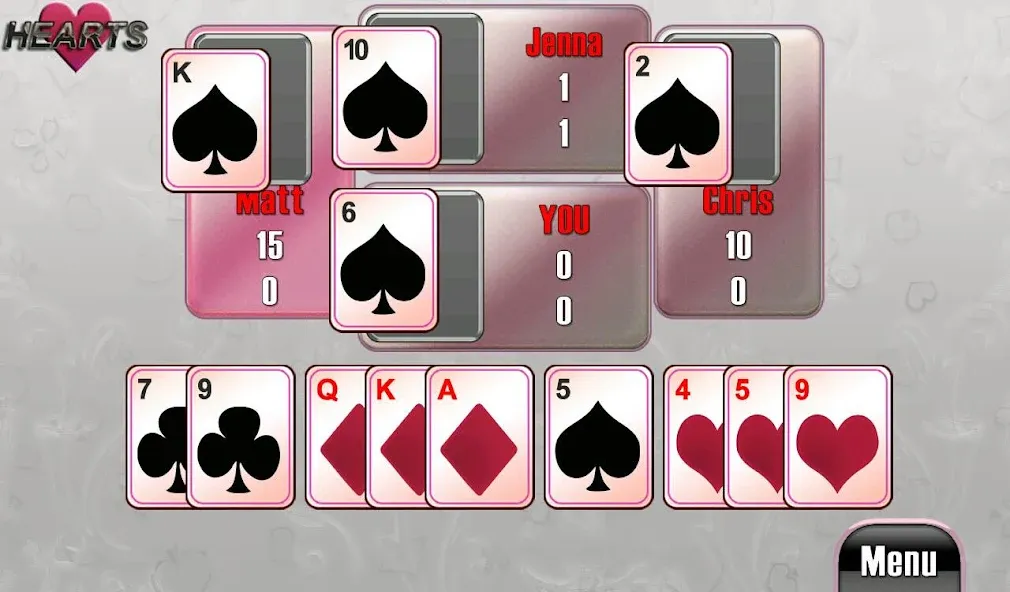 Hearts [МОД: Все открыто, Дополнительные деньги и Меню MOD] Screenshot 2