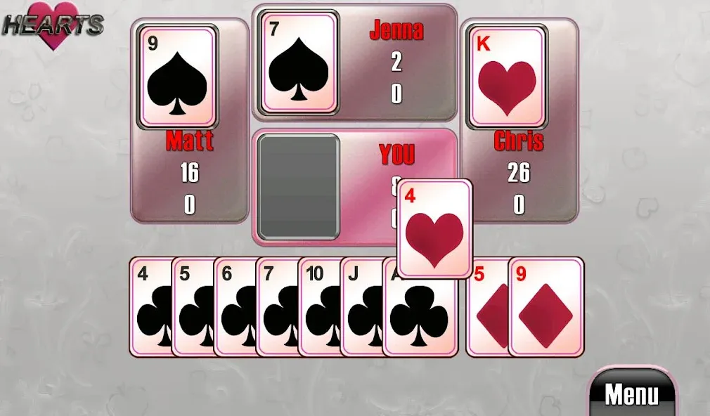 Hearts [МОД: Все открыто, Дополнительные деньги и Меню MOD] Screenshot 3
