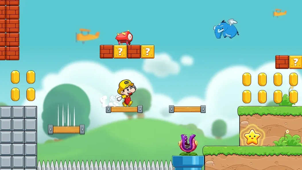 Bean's World Super: Run Games [МОД: Много денег, Монет и Все открыто] Screenshot 1