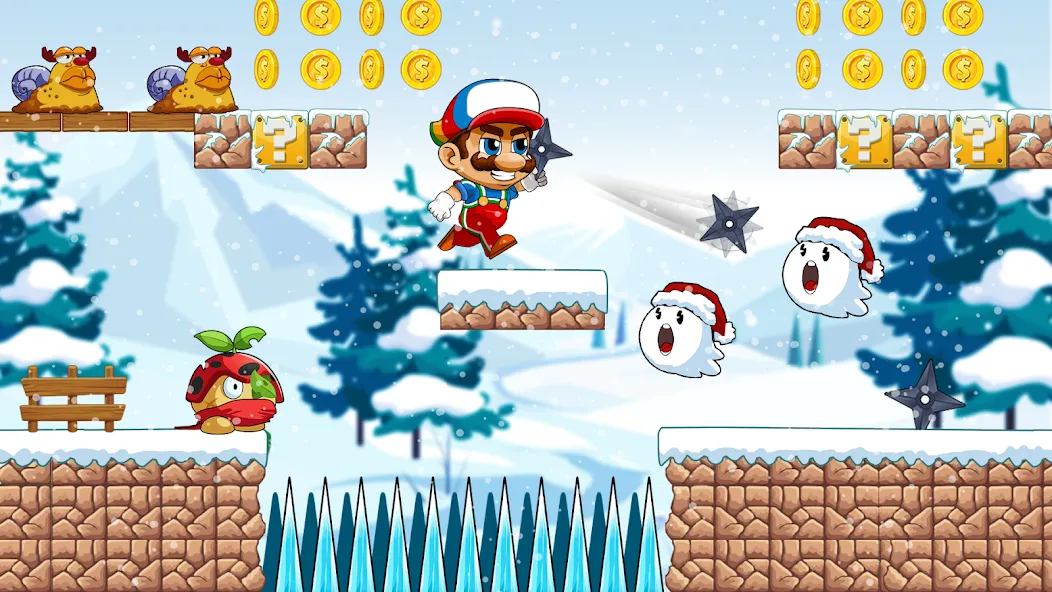 Super Bean Bros: Running Games (Супер Бин Приключение) [МОД: Деньги, Монеты и Меню MOD] Screenshot 4