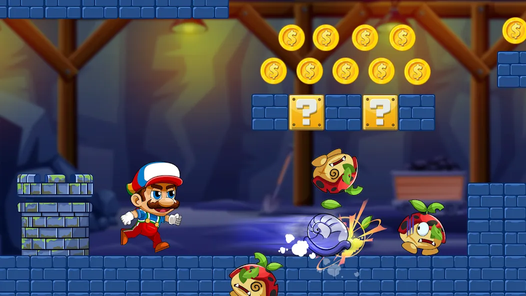 Super Bean Bros: Running Games (Супер Бин Приключение) [МОД: Деньги, Монеты и Меню MOD] Screenshot 5