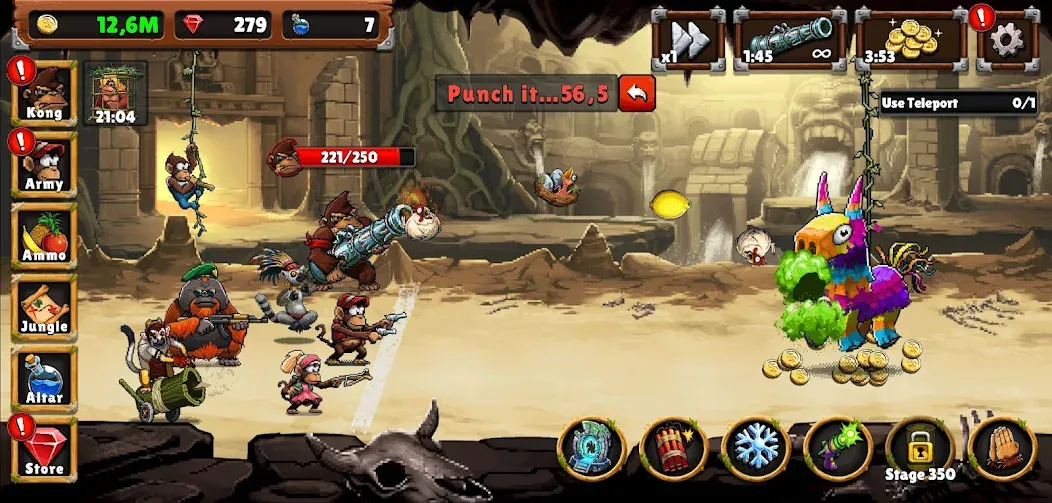 Apes vs. Zombies [МОД: Деньги, Монеты и Меню MOD] Screenshot 5