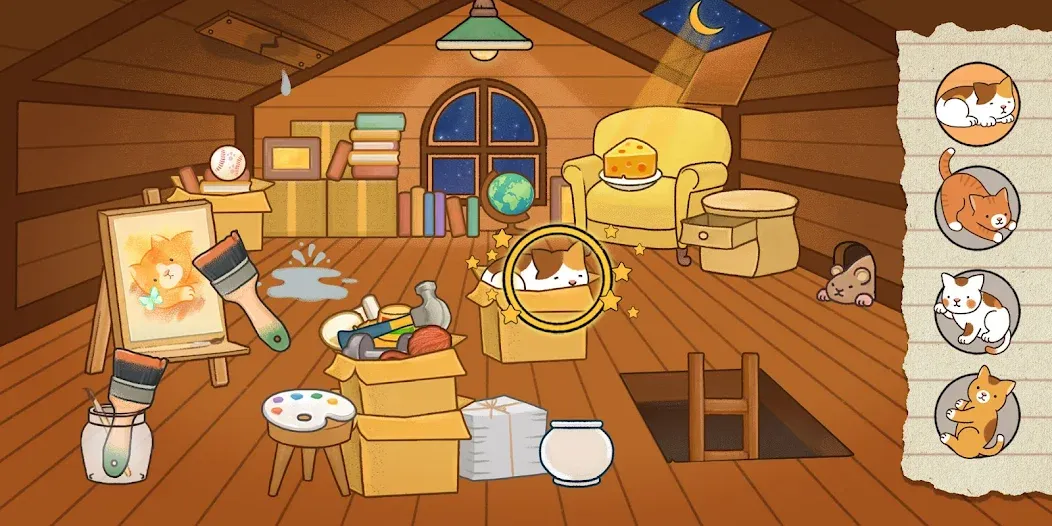 Find Hidden Cats—Detective Mio [МОД: Деньги, Монеты и Меню MOD] Screenshot 1
