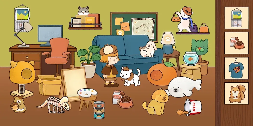 Find Hidden Cats—Detective Mio [МОД: Деньги, Монеты и Меню MOD] Screenshot 5
