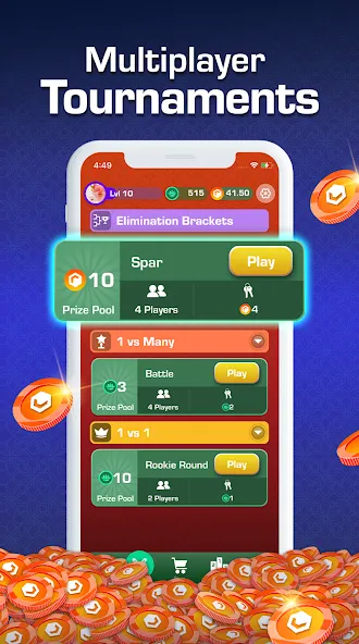 Carrom Blitz: Win Rewards (Карром Блиц) [МОД: Меню, Бесконечные монеты и Открытые уровни] Screenshot 3