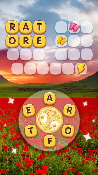 Word Pizza - Word Games [МОД: Много монет, Открытые уровни и Мега MOD] Screenshot 3