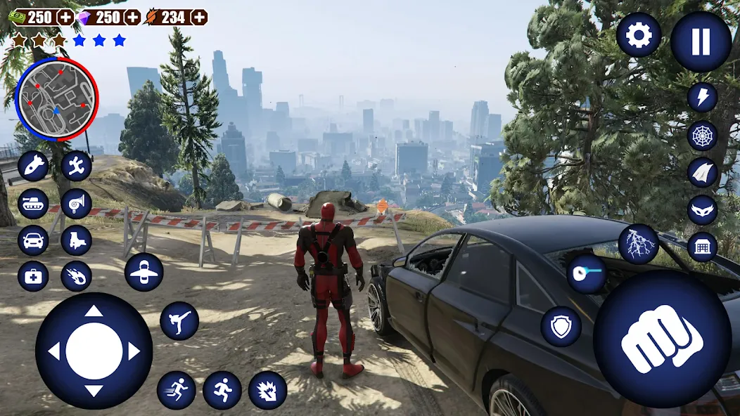 Miami Rope Hero Spider Game [МОД: Много денег, Монет и Все открыто] Screenshot 3
