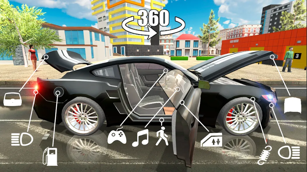 Car Simulator 2 [МОД: Много монет, Открытые уровни и Мега MOD] Screenshot 1