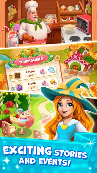 Candy Valley - Match 3 Puzzle [МОД: Бесконечные деньги, Монеты и Мега MOD] Screenshot 2