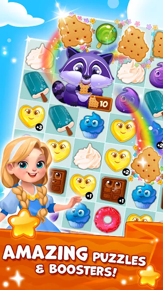 Candy Valley - Match 3 Puzzle [МОД: Бесконечные деньги, Монеты и Мега MOD] Screenshot 3