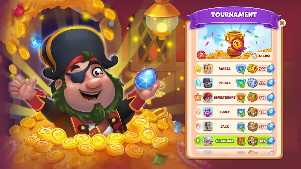 Pirate Treasures: Jewel & Gems [МОД: Много денег, Монет и Все открыто] Screenshot 2