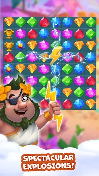 Pirate Treasures: Jewel & Gems [МОД: Много денег, Монет и Все открыто] Screenshot 3