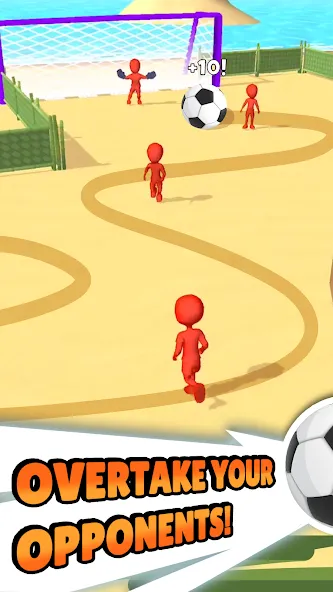 Crazy Kick! Fun Football game [МОД: Много денег, Монет и Все открыто] Screenshot 3
