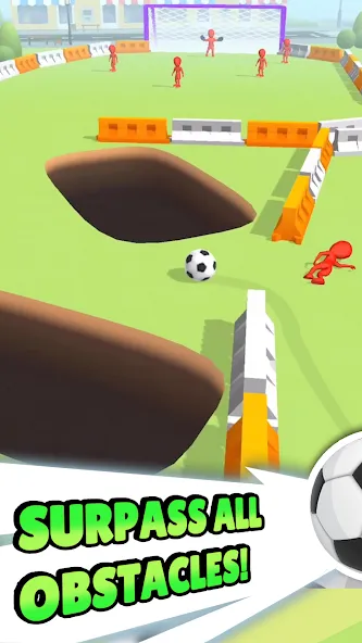 Crazy Kick! Fun Football game [МОД: Много денег, Монет и Все открыто] Screenshot 4