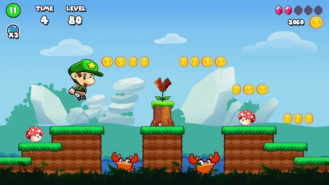 Bob Run: Adventure run game (Боб Ран) [МОД: Все открыто, Дополнительные деньги и Меню MOD] Screenshot 1