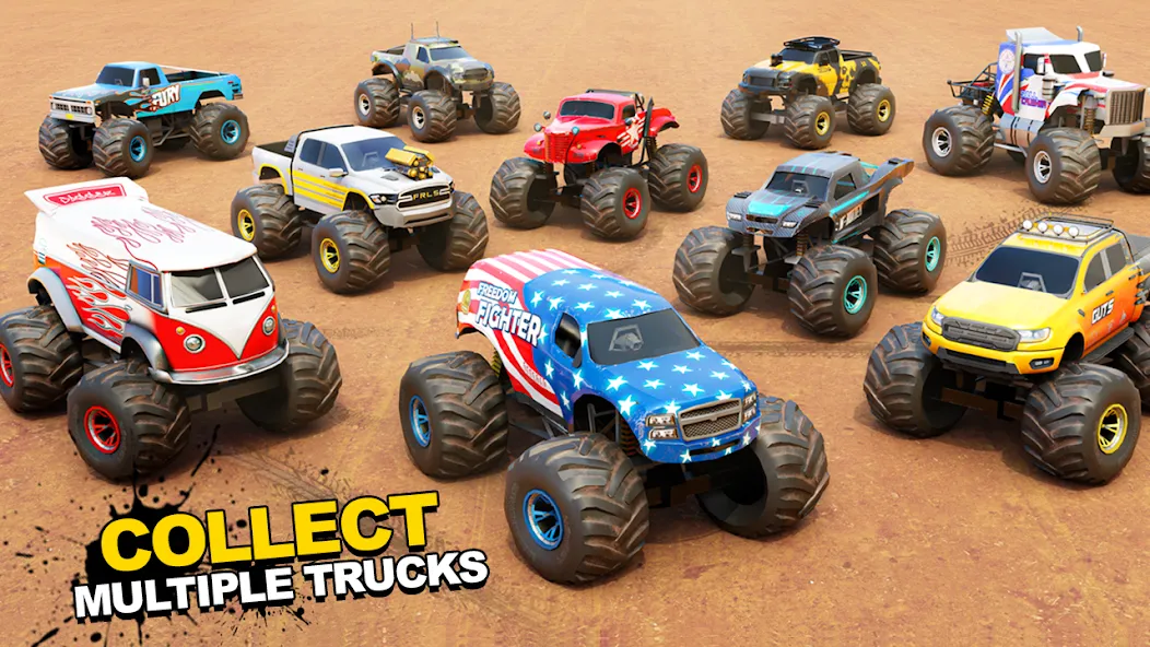 Fearless US Monster Truck Game (Фирлесс ЮЭС Монстер Трак Гейм) [МОД: Деньги, Монеты и Меню MOD] Screenshot 2