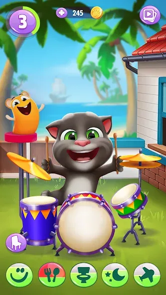 My Talking Tom 2 [МОД: Много денег, Монет и Все открыто] Screenshot 1