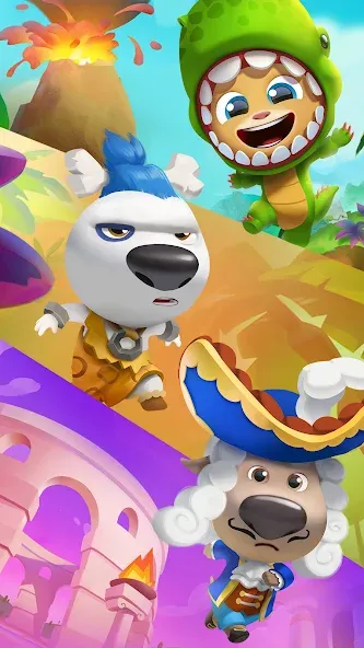 Talking Tom Time Rush [МОД: Меню, Бесконечные монеты и Открытые уровни] Screenshot 5