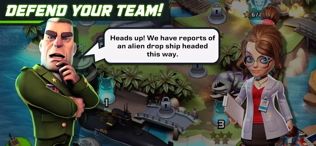 Alien Creeps - Tower Defense (Эйлиен Крипс ТД) [МОД: Много денег, Монет и Все открыто] Screenshot 4