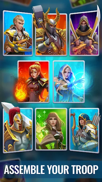 Raid & Rush - Heroes idle RPG [МОД: Много денег, Монет и Все открыто] Screenshot 1