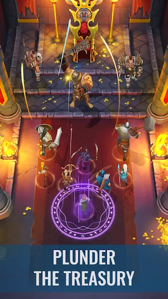 Raid & Rush - Heroes idle RPG [МОД: Много денег, Монет и Все открыто] Screenshot 2