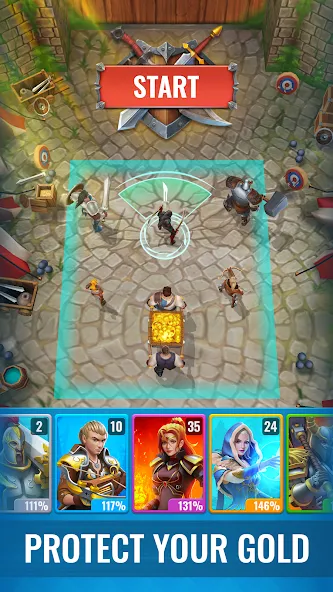 Raid & Rush - Heroes idle RPG [МОД: Много денег, Монет и Все открыто] Screenshot 3