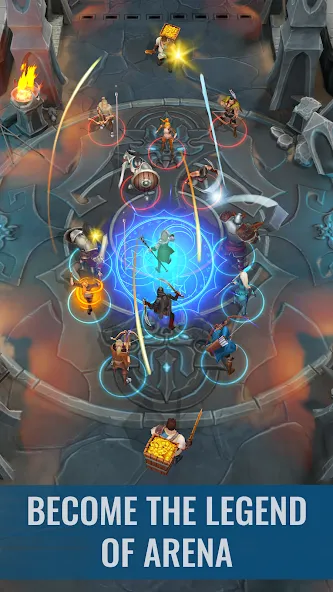 Raid & Rush - Heroes idle RPG [МОД: Много денег, Монет и Все открыто] Screenshot 4