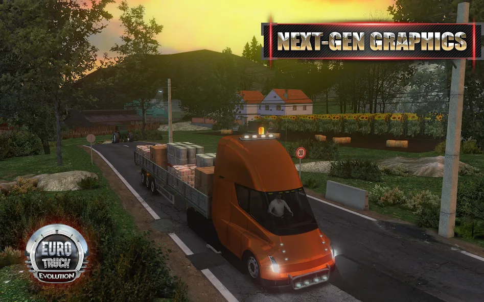 European Truck Simulator (Юро Трак Драйвер) [МОД: Меню, Бесконечные монеты и Открытые уровни] Screenshot 1