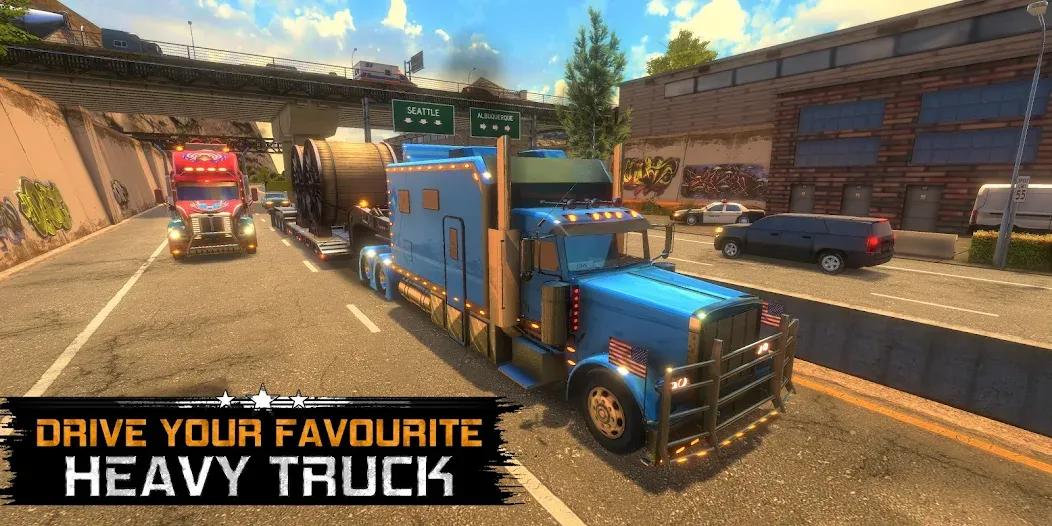Truck Simulator USA Revolution (Трак Симулятор США Революция) [МОД: Бесконечные деньги, Монеты и Мега MOD] Screenshot 1