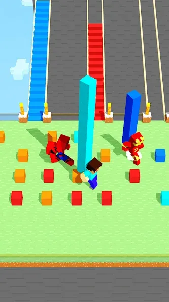 Craft Bridge Race (Крафт Бридж Рейс) [МОД: Много монет, Открытые уровни и Мега MOD] Screenshot 2
