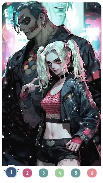 Clown Color, Paint by number [МОД: Бесконечные деньги, Монеты и Мега MOD] Screenshot 4
