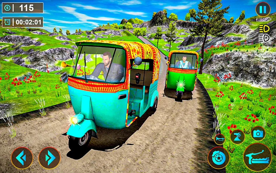 Tuk Tuk Offroad Auto Rickshaw (Тук Тук оффроуд автомобильный рикша) [МОД: Много денег, Монет и Все открыто] Screenshot 1