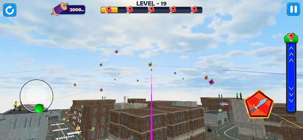 Indian Kite Flying 3D (Индийский воздушный змей 3Д) [МОД: Меню, Бесконечные монеты и Открытые уровни] Screenshot 3