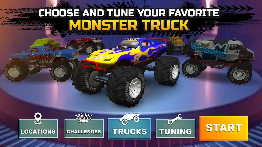 Monster truck: Extreme racing [МОД: Много денег, Монет и Все открыто] Screenshot 5
