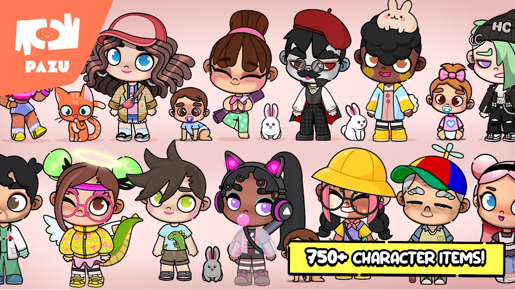 Avatar Maker Dress up for kids [МОД: Бесконечные деньги, Монеты и Мега MOD] Screenshot 4