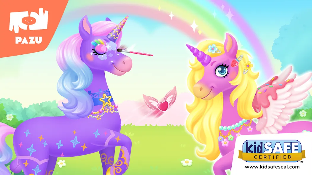 My Unicorn dress up for kids [МОД: Много денег, Монет и Все открыто] Screenshot 1