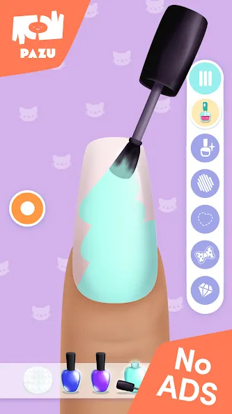 Girls Nail Salon - Kids Games [МОД: Бесконечные деньги, Монеты и Мега MOD] Screenshot 2