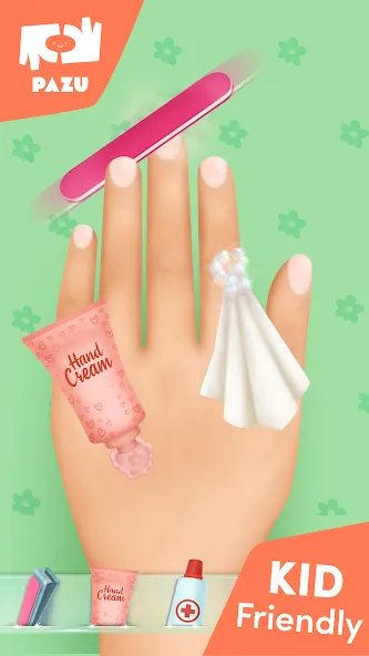 Girls Nail Salon - Kids Games [МОД: Бесконечные деньги, Монеты и Мега MOD] Screenshot 3