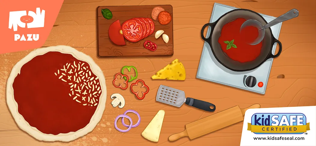Pizza maker cooking games [МОД: Много монет, Открытые уровни и Мега MOD] Screenshot 1