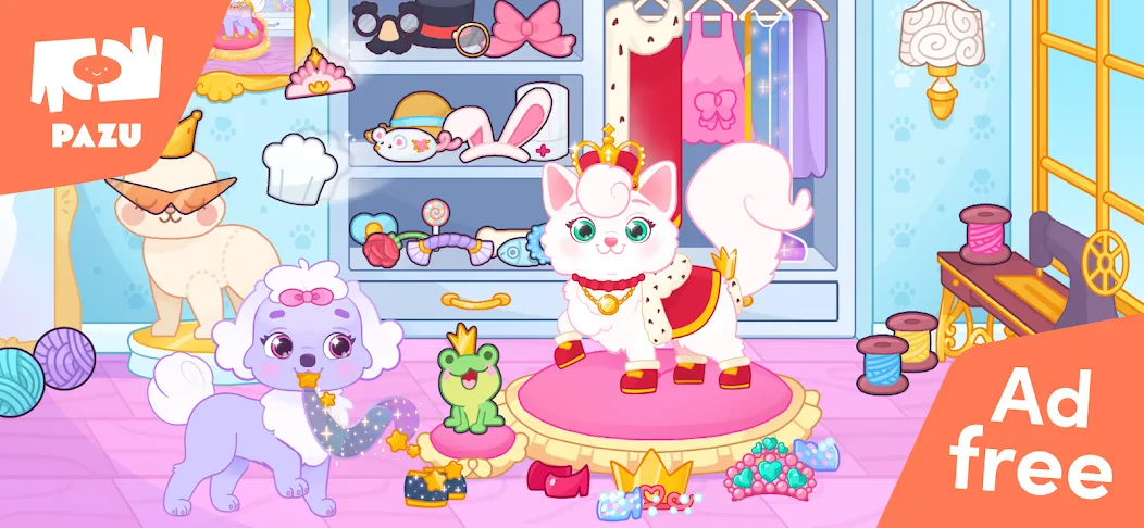 Princess Palace Pets World [МОД: Много монет, Открытые уровни и Мега MOD] Screenshot 1