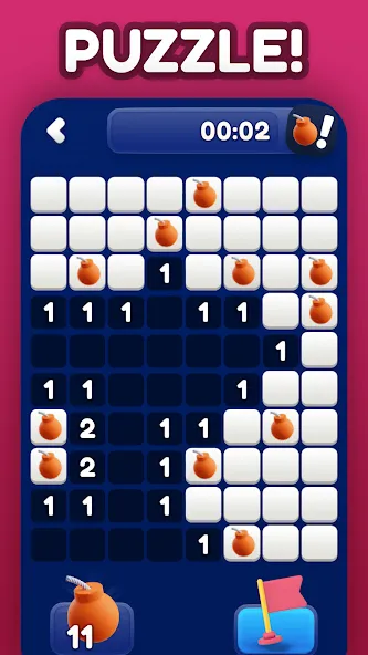 Minesweeper Bomb Mines Game (Майнсвипер разблокирует уровни Марка) [МОД: Много денег, Монет и Все открыто] Screenshot 2