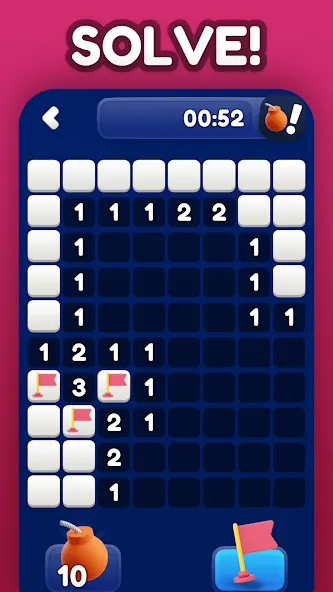 Minesweeper Bomb Mines Game (Майнсвипер разблокирует уровни Марка) [МОД: Много денег, Монет и Все открыто] Screenshot 5