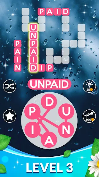 Wordscapes (Вордскейпс) [МОД: Все открыто, Дополнительные деньги и Меню MOD] Screenshot 3