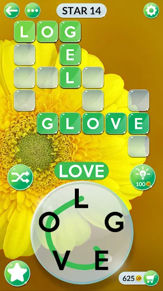 Wordscapes In Bloom (Вордскейпс Ин Блум) [МОД: Деньги, Монеты и Меню MOD] Screenshot 1