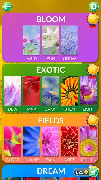 Wordscapes In Bloom (Вордскейпс Ин Блум) [МОД: Деньги, Монеты и Меню MOD] Screenshot 3