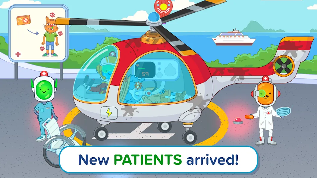 Pepi Hospital 2: Flu Clinic (Пепи Хоспитал 2) [МОД: Деньги, Монеты и Меню MOD] Screenshot 3