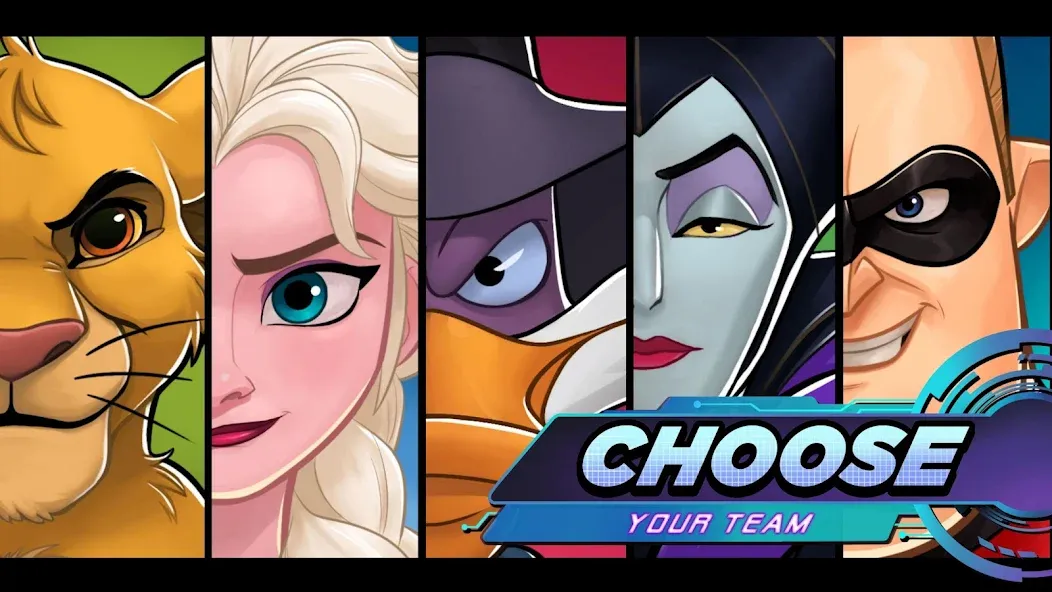 Disney Heroes: Battle Mode (Дисней Хироус) [МОД: Много денег, Монет и Все открыто] Screenshot 2