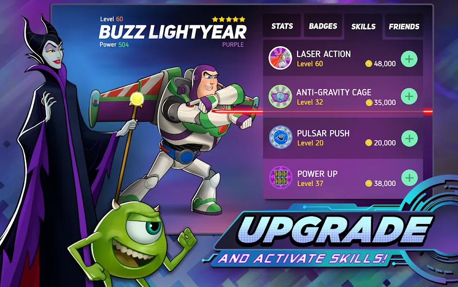 Disney Heroes: Battle Mode (Дисней Хироус) [МОД: Много денег, Монет и Все открыто] Screenshot 4