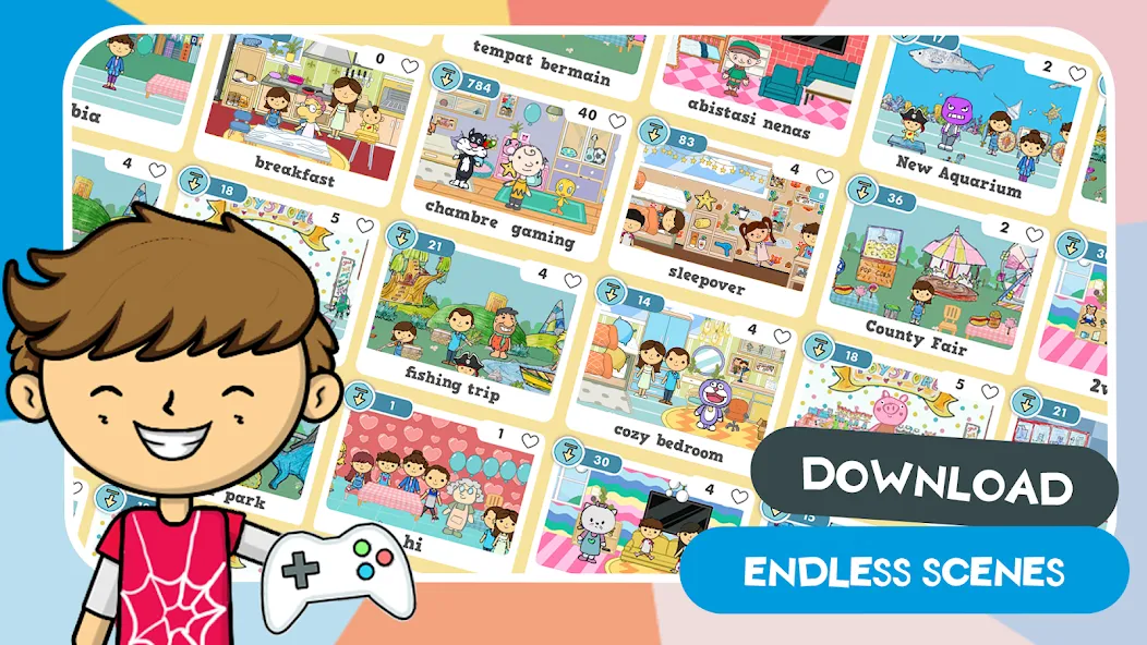 Lila's World:Create Play Learn [МОД: Много денег, Монет и Все открыто] Screenshot 2