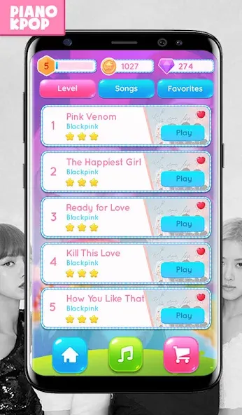 BLACK PINK Magic Piano (БЛЭК ПИНК Мэджик Тайлз 2022) [МОД: Много денег, Монет и Все открыто] Screenshot 5